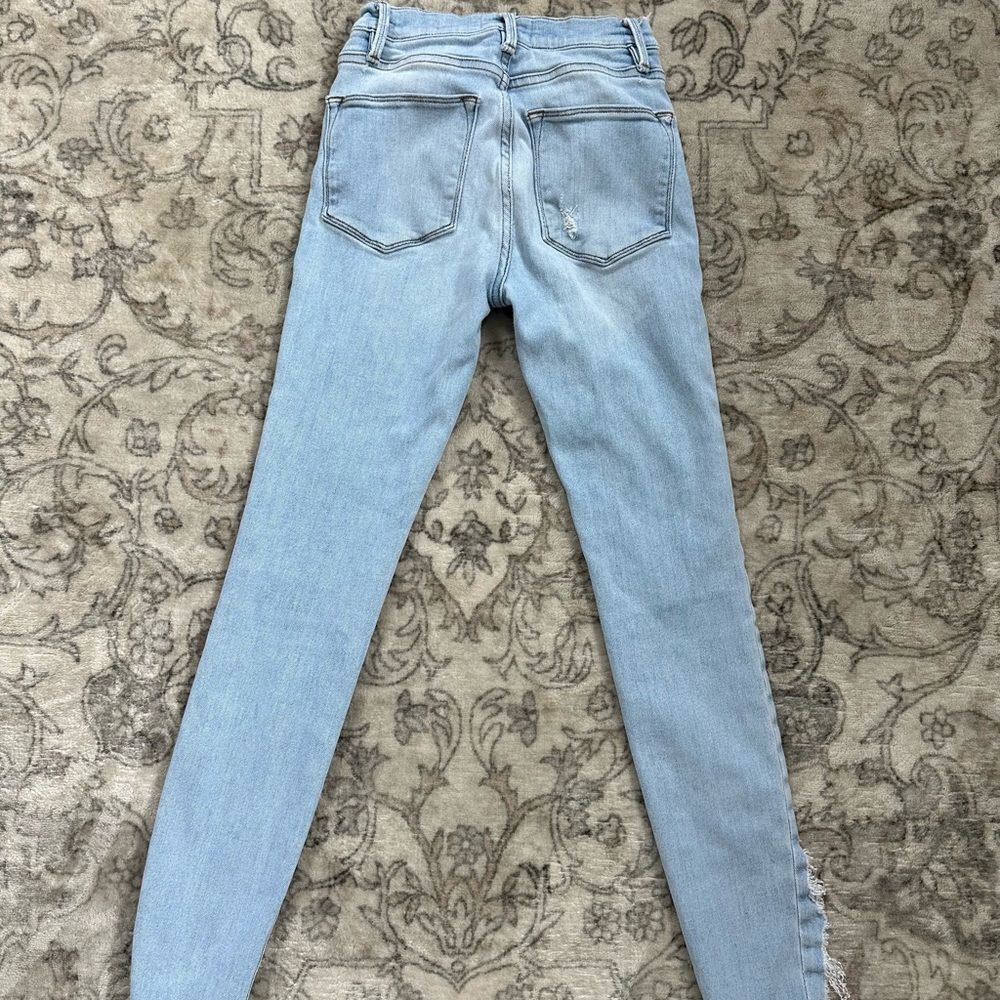 Frame Distressed Jeans Le High Skinny Size 24 - Picture 4 of 5